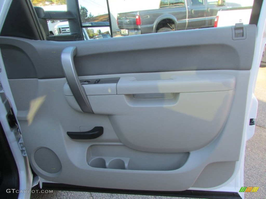 2014 Chevrolet Silverado 2500HD LS Crew Cab 4x4 Dark Titanium Door Panel Photo #138641925