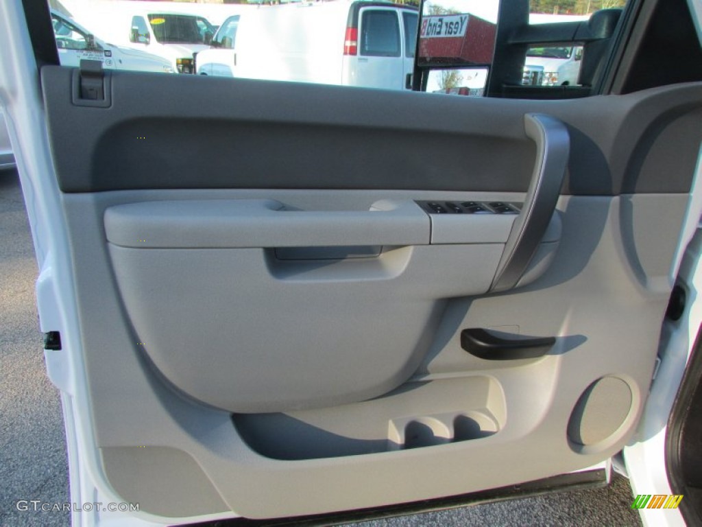 2014 Chevrolet Silverado 2500HD LS Crew Cab 4x4 Dark Titanium Door Panel Photo #138642270