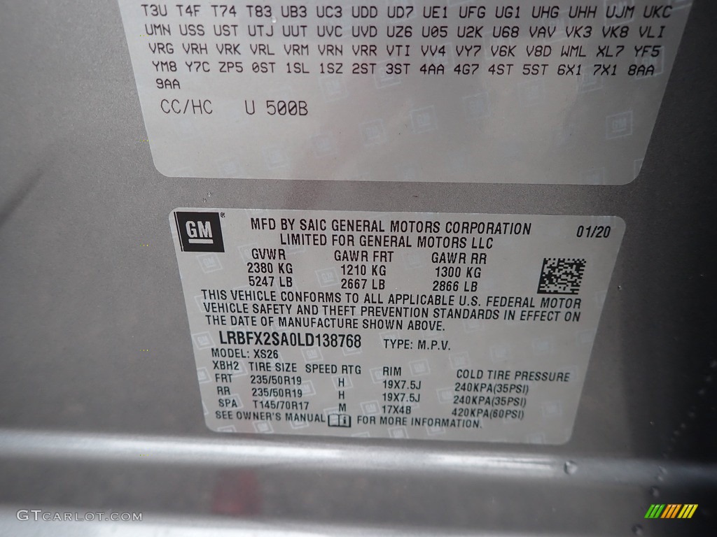 2020 Envision Essence AWD - Satin Steel Metallic / Ebony photo #11