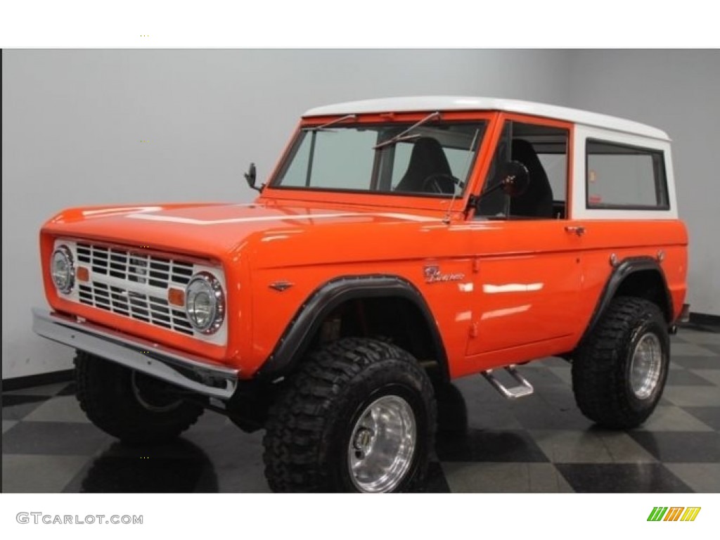 Orange Ford Bronco