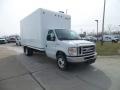 Oxford White 2021 Ford E Series Cutaway E450 Commercial Moving Truck Exterior