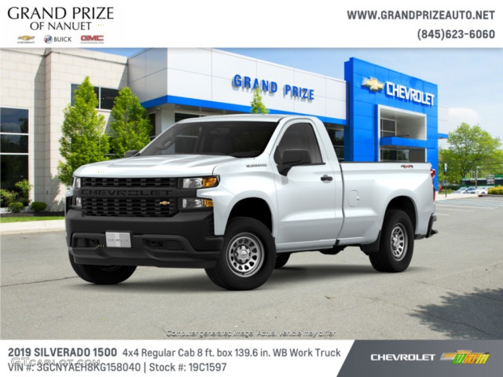 2019 Silverado 1500 WT Double Cab 4WD - Summit White / Jet Black photo #1