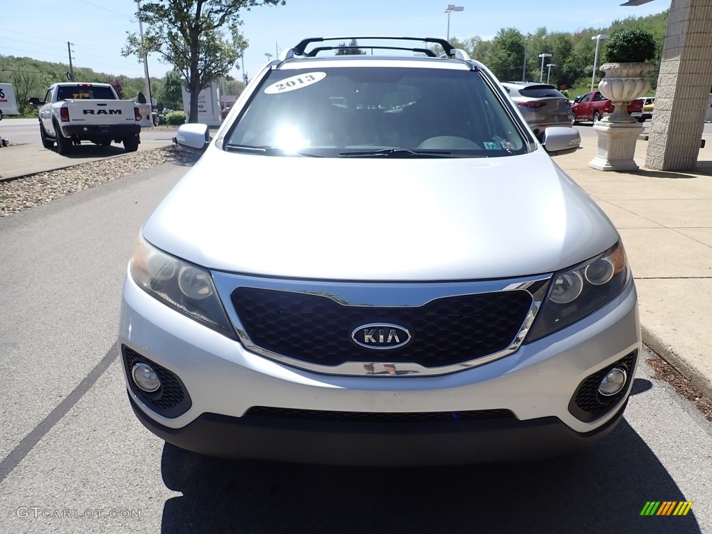 2013 Sorento EX AWD - Bright Silver / Black photo #4
