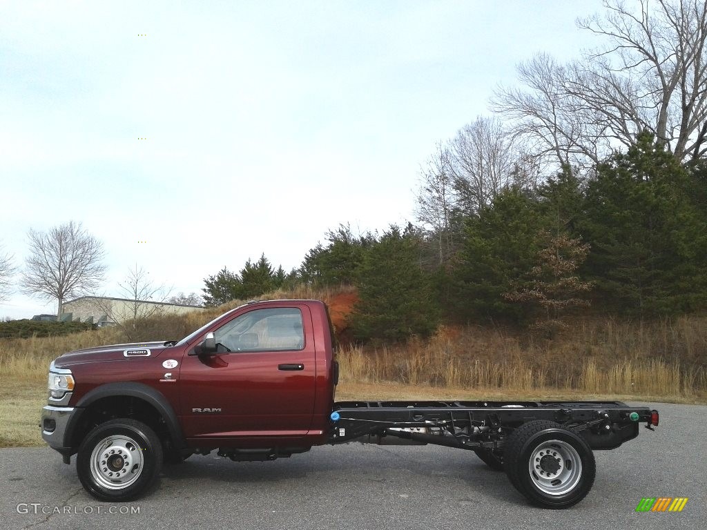 Delmonico Red Pearl 2019 Ram 5500 Tradesman Crew Cab 4x4 Chassis Exterior Photo #138646503