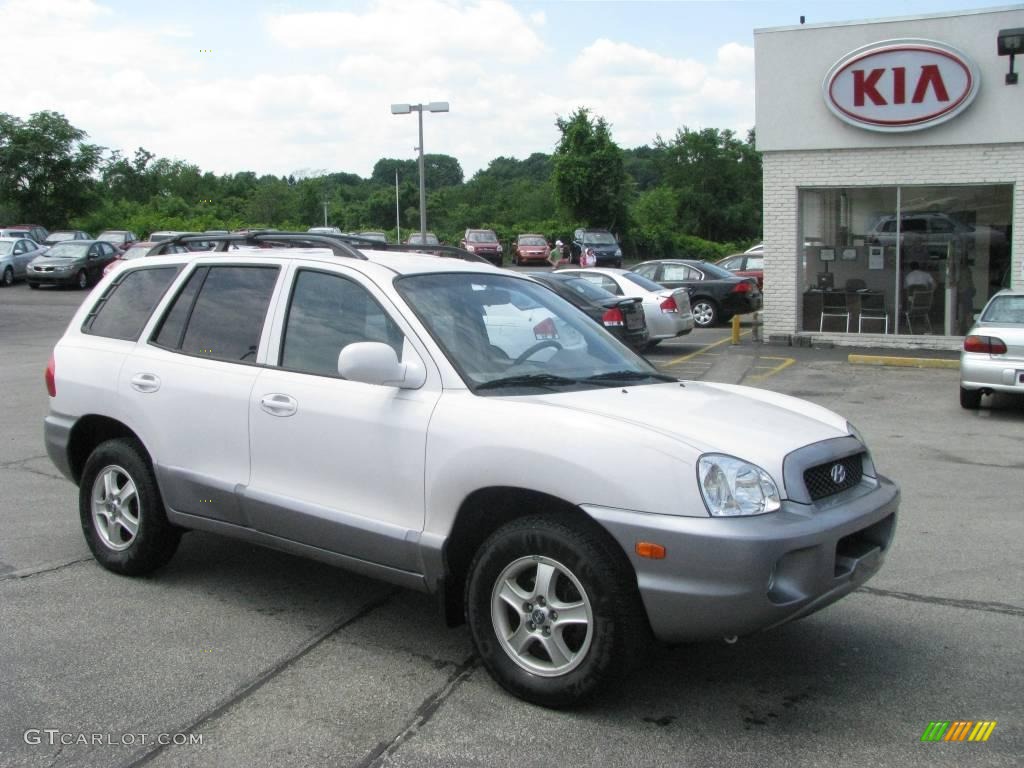 2004 Santa Fe GLS 4WD - Nordic White / Beige photo #1