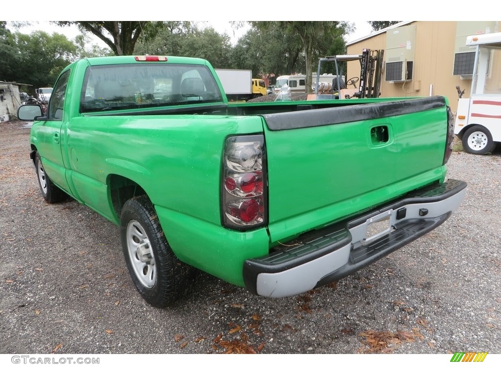 2006 Silverado 1500 Work Truck Regular Cab - Dark Green Metallic / Dark Charcoal photo #6