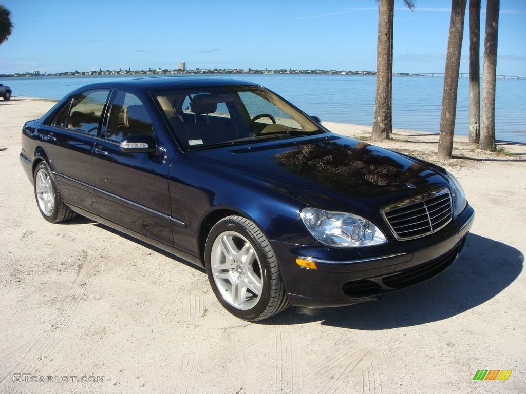 2003 S 430 Sedan - Capri Blue Metallic / Java photo #1