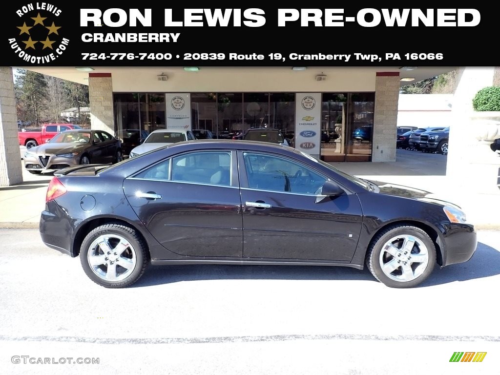 2009 G6 V6 Sedan - Carbon Black Metallic / Ebony photo #1