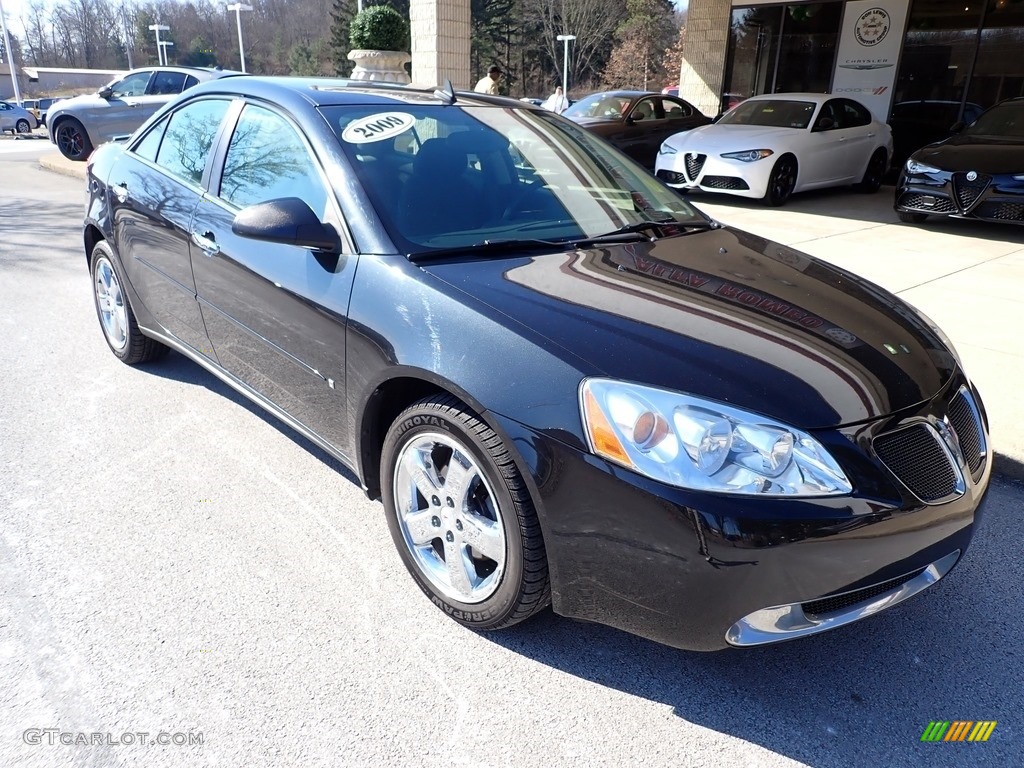 2009 G6 V6 Sedan - Carbon Black Metallic / Ebony photo #3