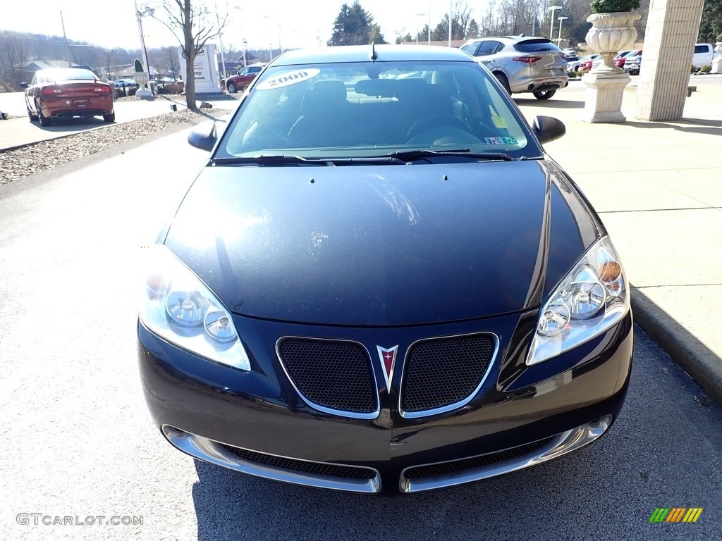 2009 G6 V6 Sedan - Carbon Black Metallic / Ebony photo #4