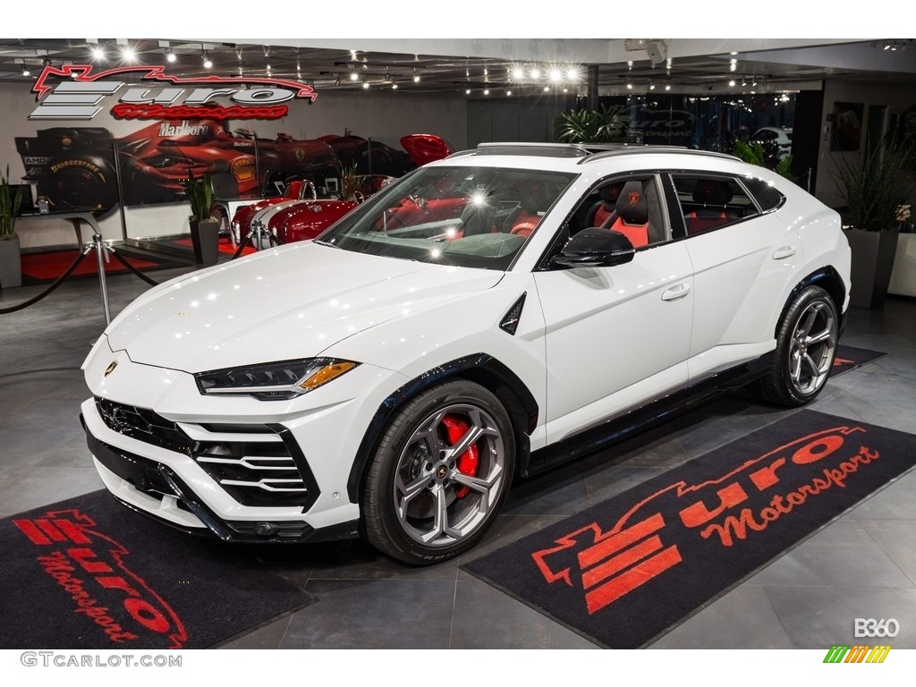 Bianco Icarus Metallic 2019 Lamborghini Urus AWD Exterior Photo #138649953