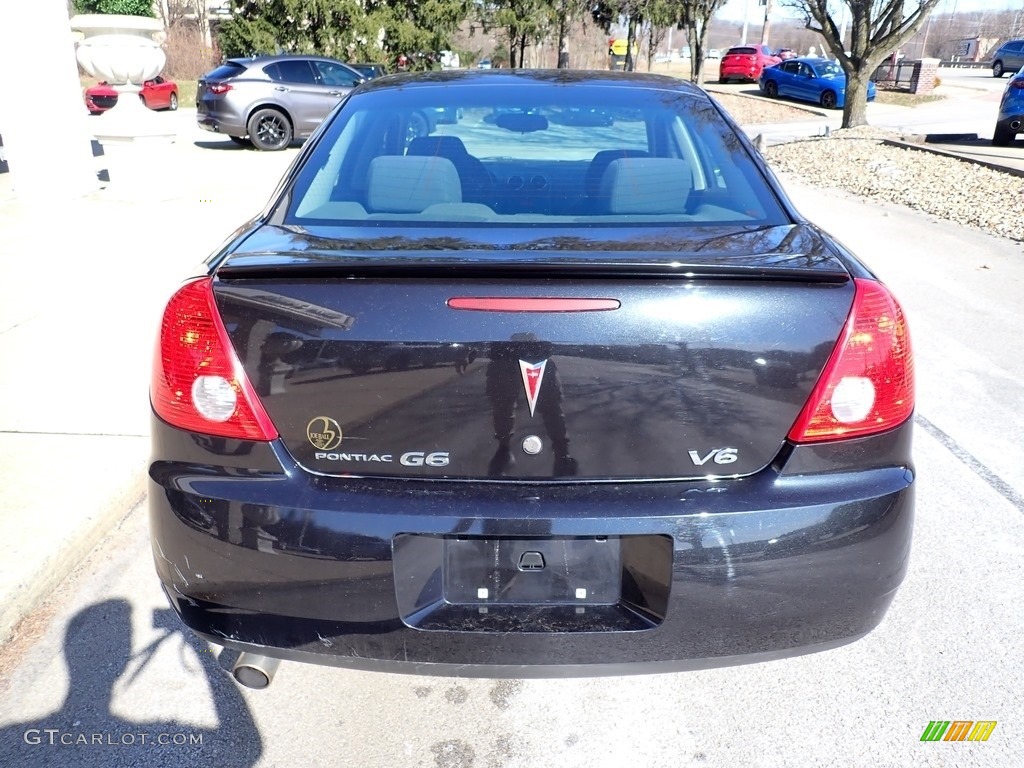 2009 G6 V6 Sedan - Carbon Black Metallic / Ebony photo #8