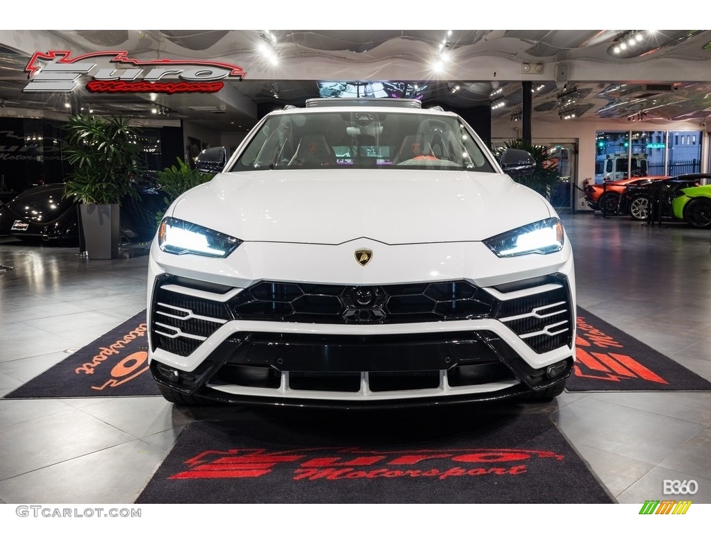 2019 Urus AWD - Bianco Icarus Metallic / Arancio Leonis/Nero Ade photo #10