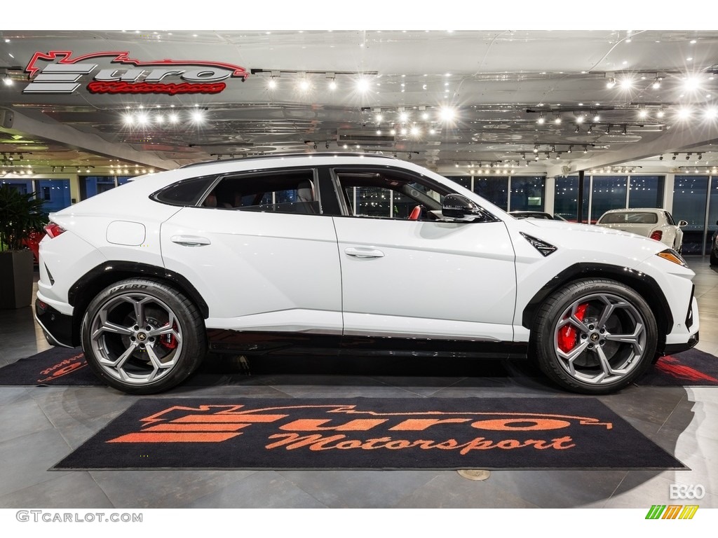 Bianco Icarus Metallic 2019 Lamborghini Urus AWD Exterior Photo #138650064