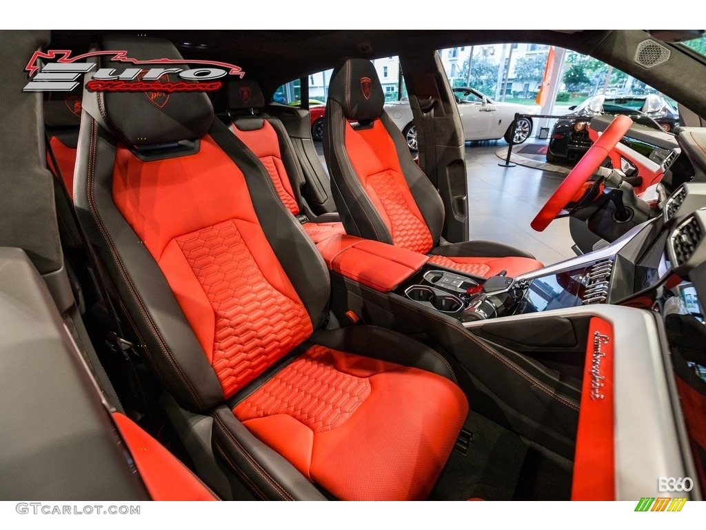 2019 Urus AWD - Bianco Icarus Metallic / Arancio Leonis/Nero Ade photo #20