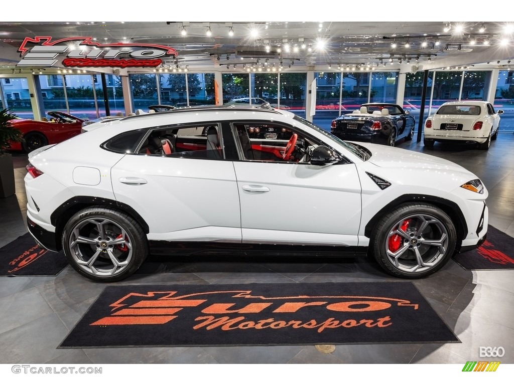 2019 Urus AWD - Bianco Icarus Metallic / Arancio Leonis/Nero Ade photo #39
