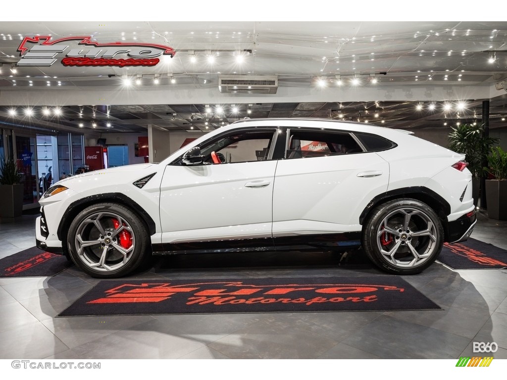 2019 Urus AWD - Bianco Icarus Metallic / Arancio Leonis/Nero Ade photo #42