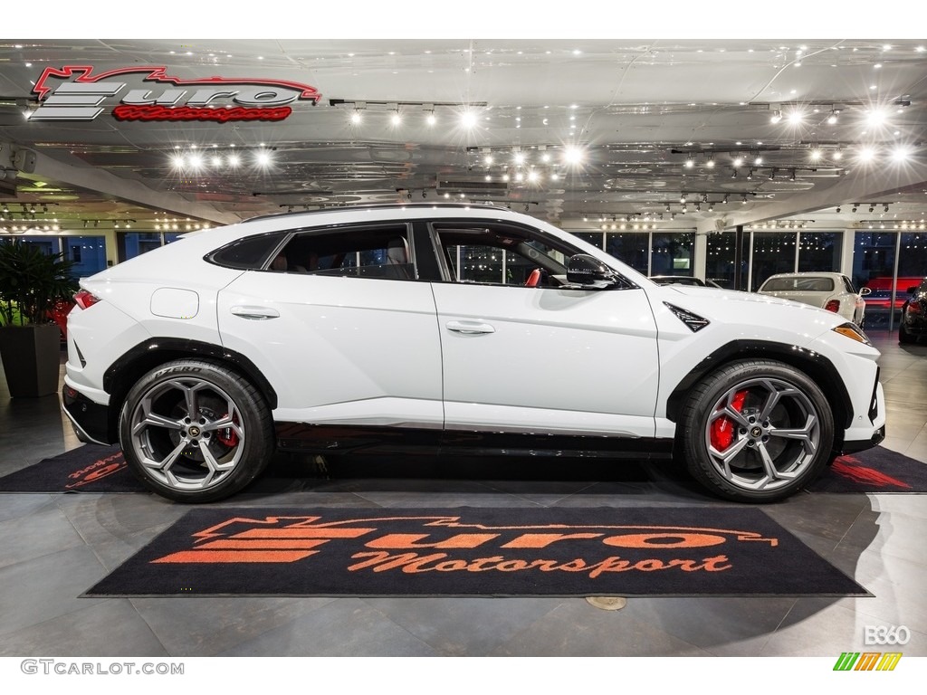 2019 Urus AWD - Bianco Icarus Metallic / Arancio Leonis/Nero Ade photo #46