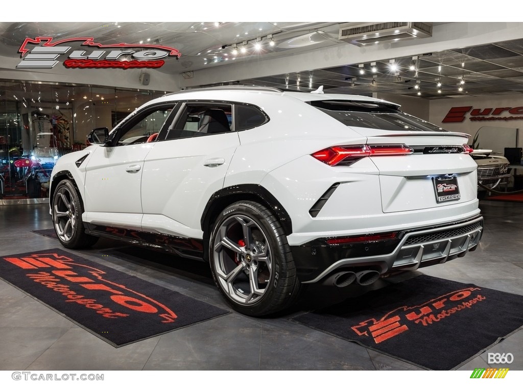 2019 Urus AWD - Bianco Icarus Metallic / Arancio Leonis/Nero Ade photo #48