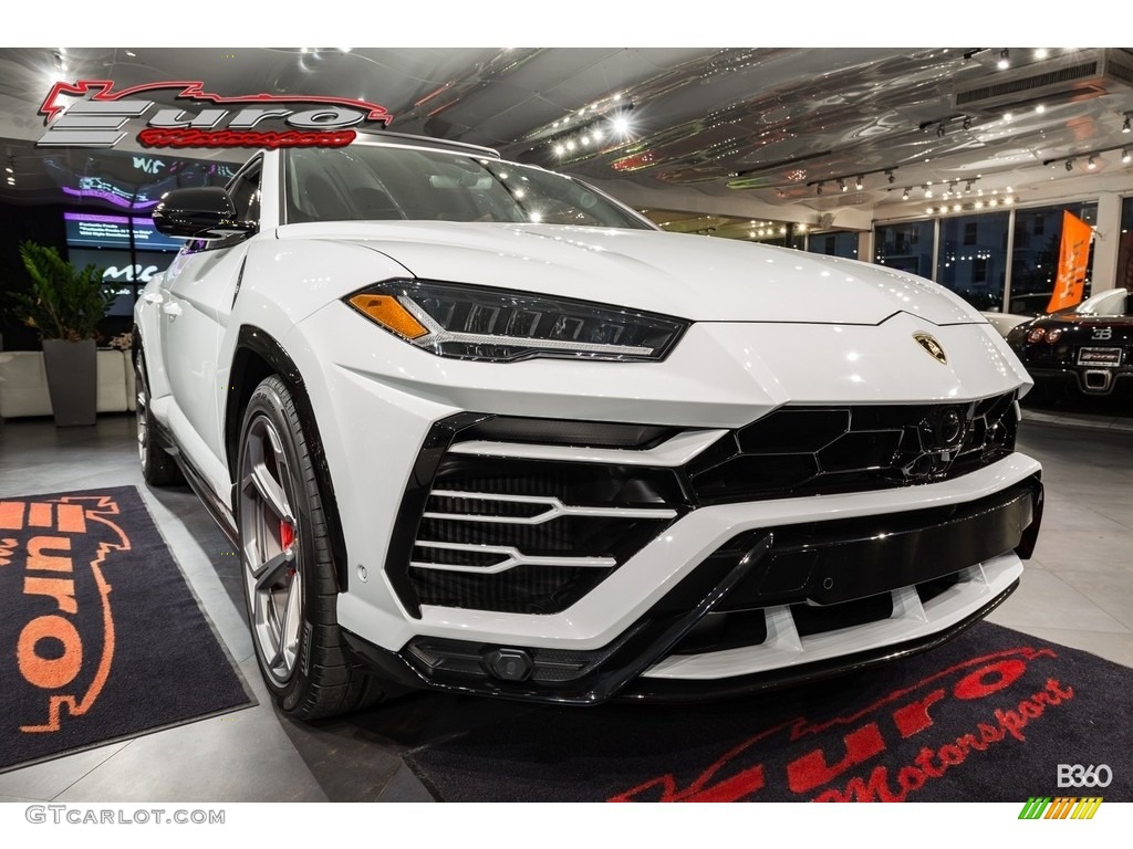 2019 Urus AWD - Bianco Icarus Metallic / Arancio Leonis/Nero Ade photo #54