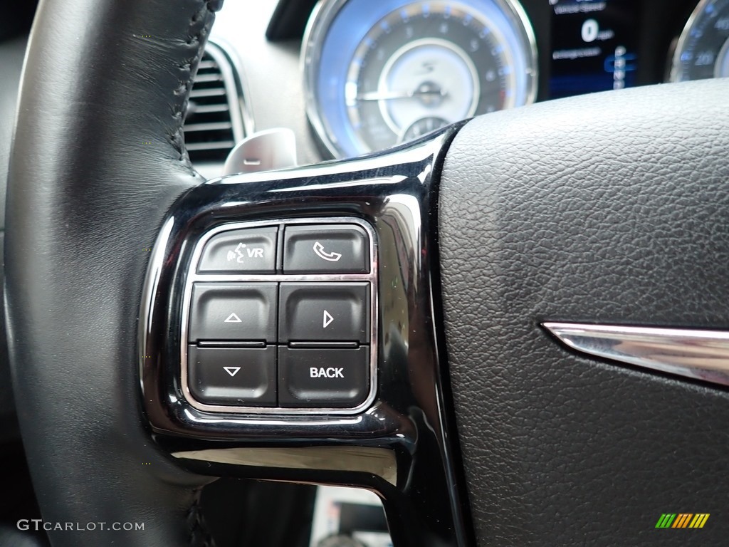 2014 Chrysler 300 S AWD Black Steering Wheel Photo #138651810