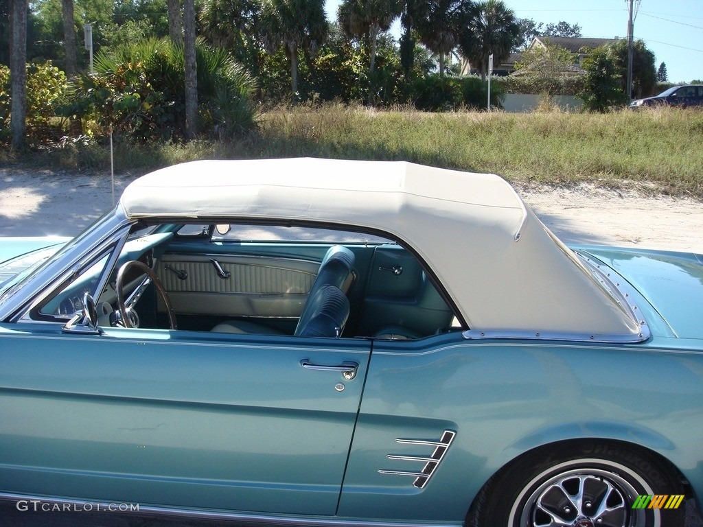 1966 Mustang Convertible - Tahoe Turquoise / Turquoise photo #33