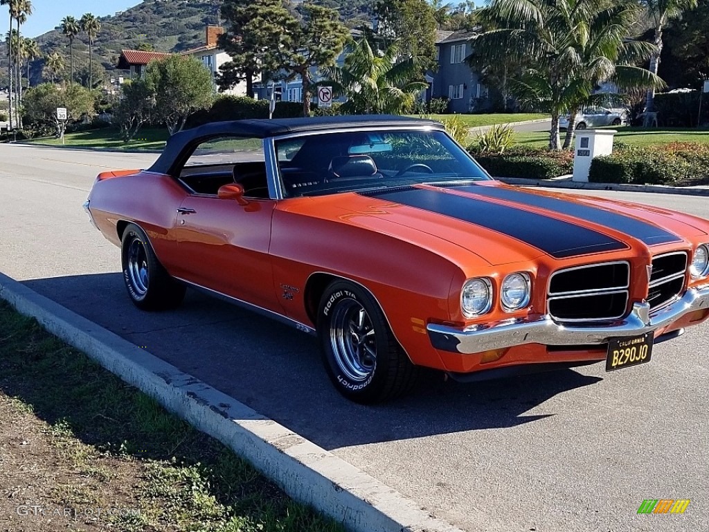 Sundance Orange 1972 Pontiac LeMans Sport Convertible Exterior Photo #138654900