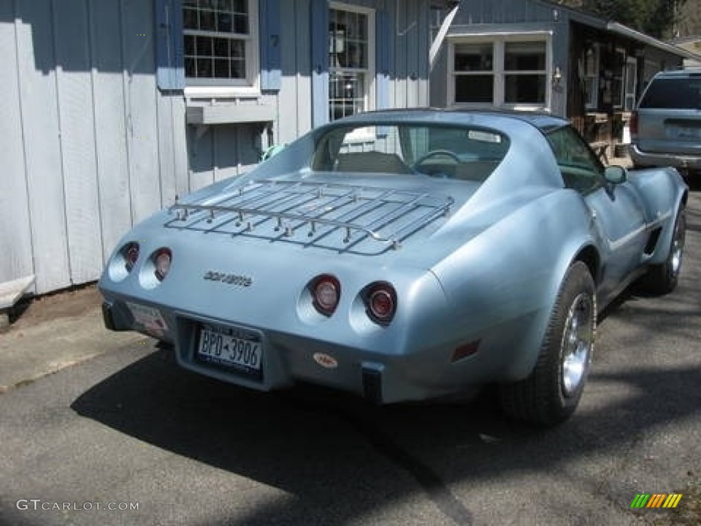 1977 Corvette Coupe - Light Blue / White photo #5