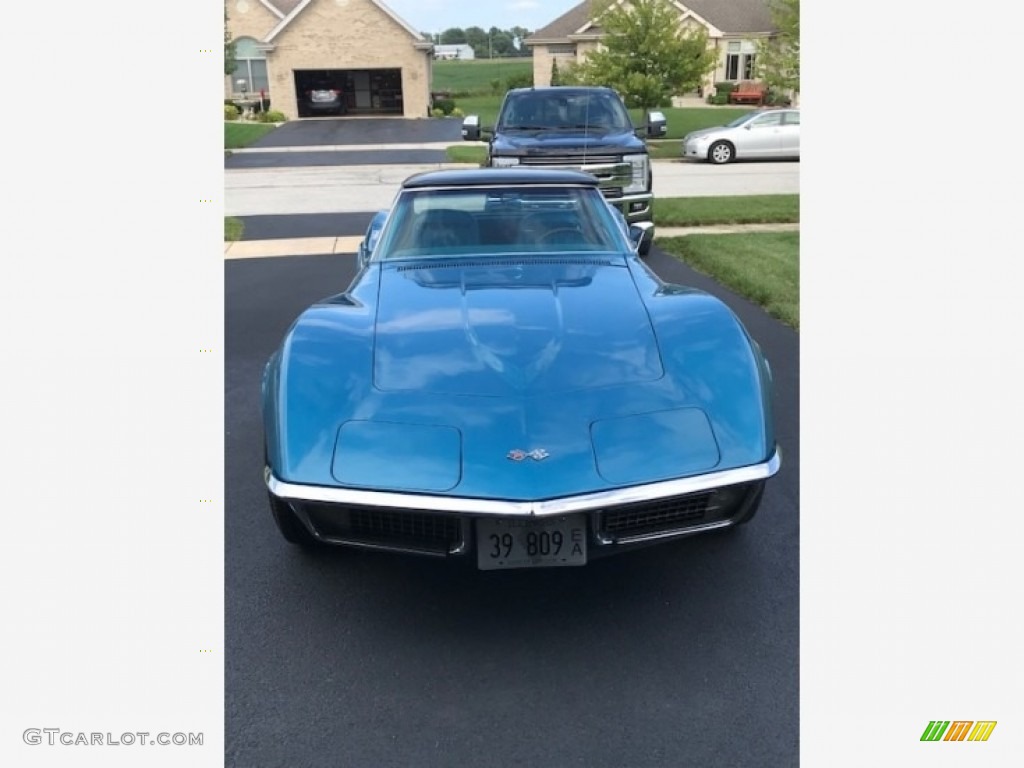 1970 Corvette Stingray Sport Coupe - Mulsanne Blue / Blue photo #5