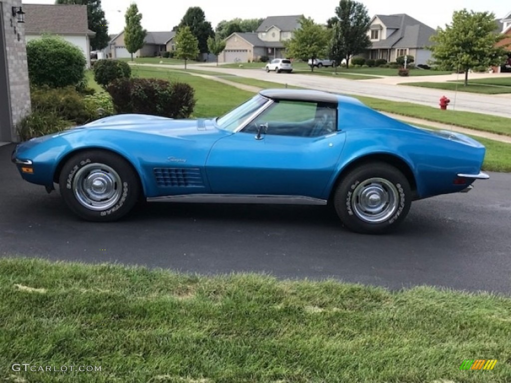 Mulsanne Blue 1970 Chevrolet Corvette Stingray Sport Coupe Exterior Photo #138655347