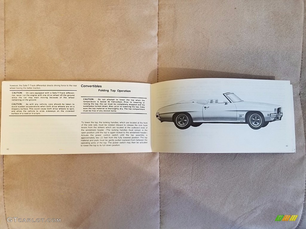 1972 Pontiac LeMans Sport Convertible Books/Manuals Photo #138655452