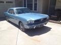 1966 Silver Blue Metallic Ford Mustang Coupe  photo #1