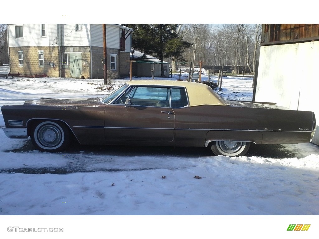 Chestnut Brown 1968 Cadillac DeVille Coupe Exterior Photo #138656313