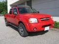 2004 Aztec Red Nissan Frontier XE V6 Crew Cab 4x4  photo #1