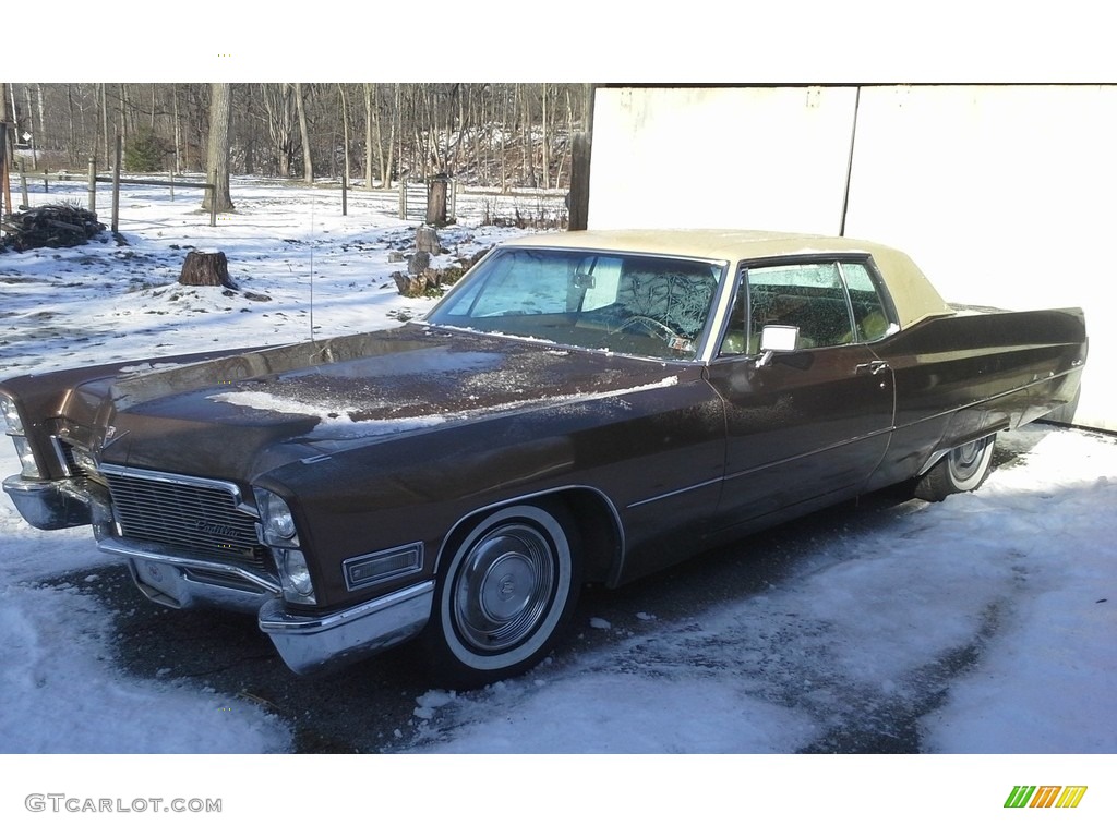 Chestnut Brown 1968 Cadillac DeVille Coupe Exterior Photo #138656361