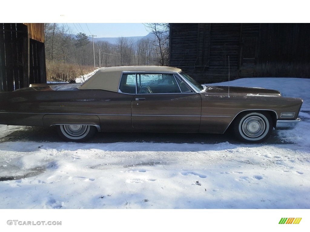 Chestnut Brown 1968 Cadillac DeVille Coupe Exterior Photo #138656712