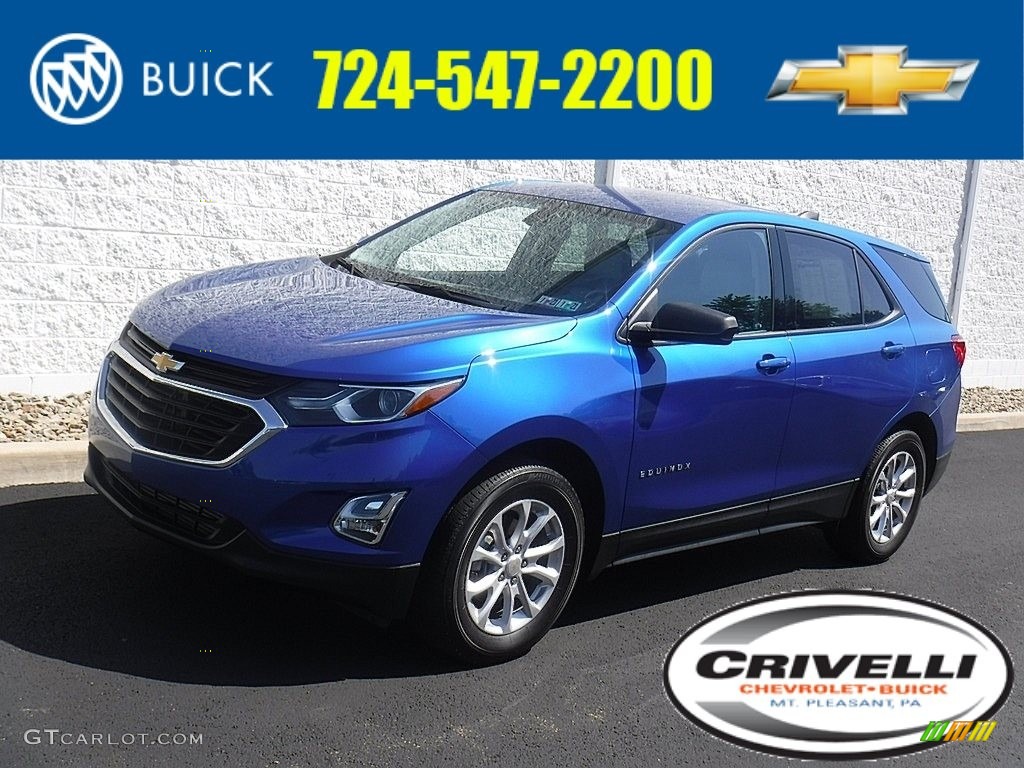2019 Equinox LS AWD - Kinetic Blue Metallic / Medium Ash Gray photo #1