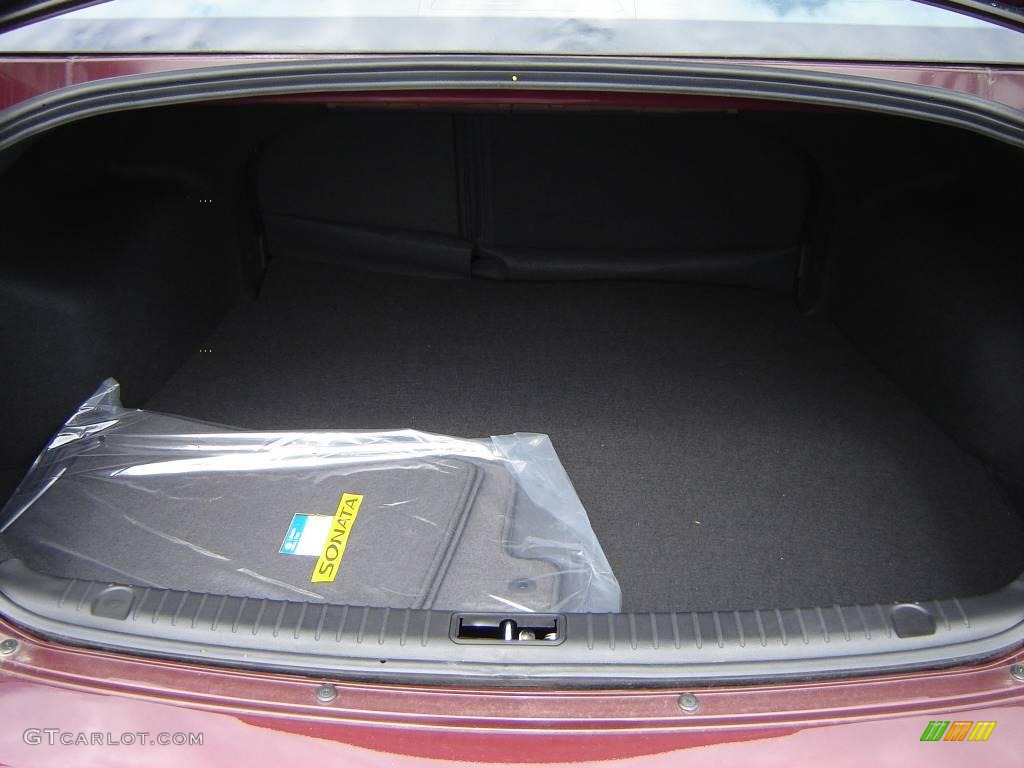 2009 Sonata SE V6 - Dark Cherry Red / Gray photo #9