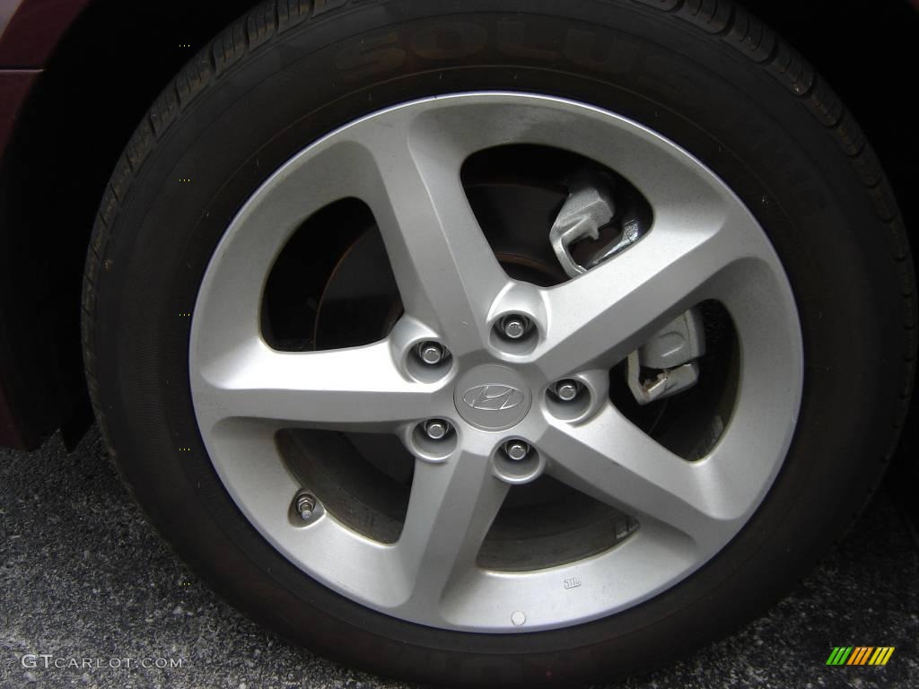 2009 Sonata SE V6 - Dark Cherry Red / Gray photo #13