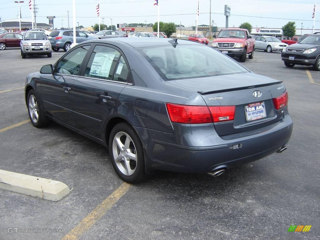 2009 Sonata SE V6 - Slate Blue / Gray photo #5