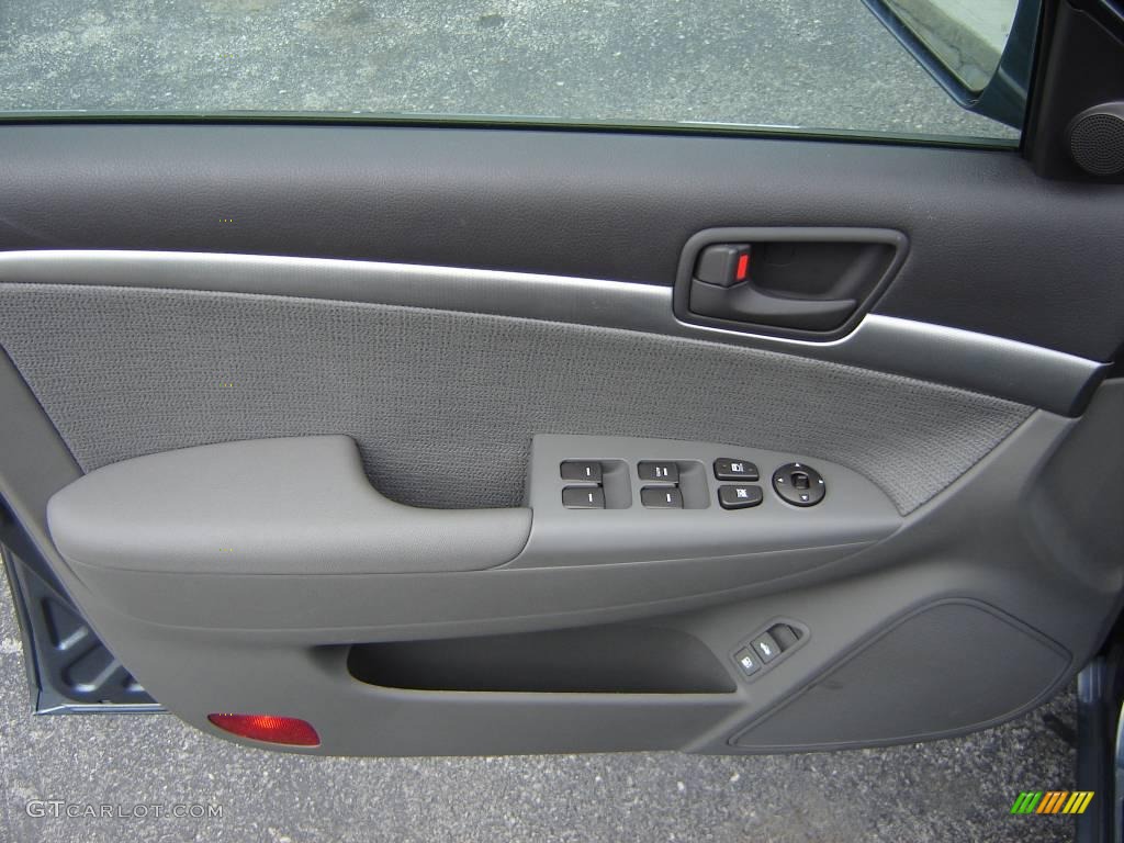 2009 Sonata SE V6 - Slate Blue / Gray photo #16