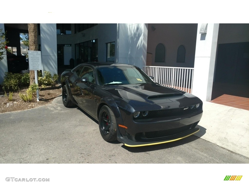 2018 Challenger SRT Demon - Maximum Steel Metallic / Black photo #6
