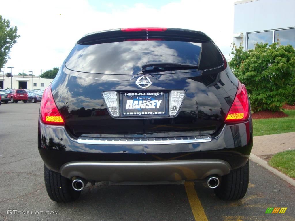 2007 Murano SL AWD - Super Black / Charcoal photo #8