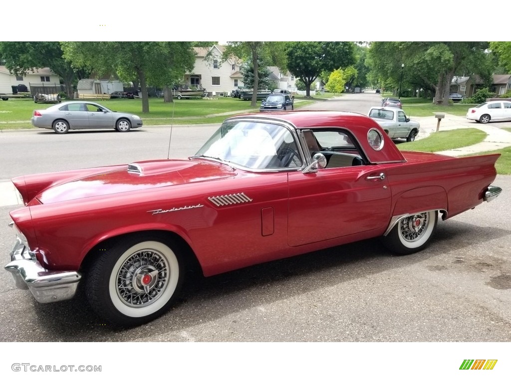 Flames Red 1957 Ford Thunderbird Standard Thunderbird Model Exterior Photo #138663633