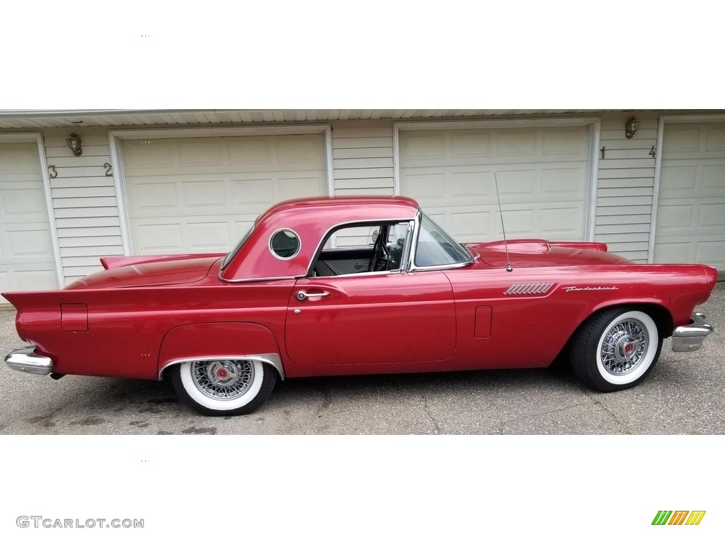 Flames Red 1957 Ford Thunderbird Standard Thunderbird Model Exterior Photo #138663654