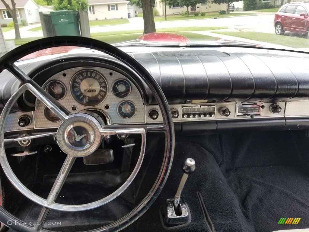 1957 Ford Thunderbird Standard Thunderbird Model Black/White Dashboard Photo #138663930