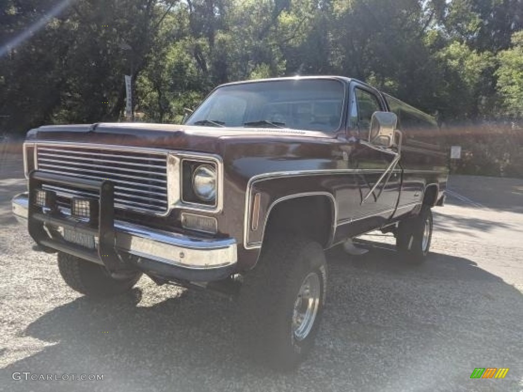 1977 C/K K10 Cheyenne Regular Cab 4x4 - Cordva Brown / Tan photo #8