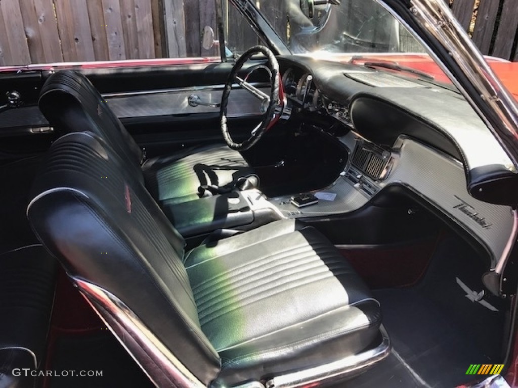 Black Interior 1963 Ford Thunderbird Hardtop Photo #138666141