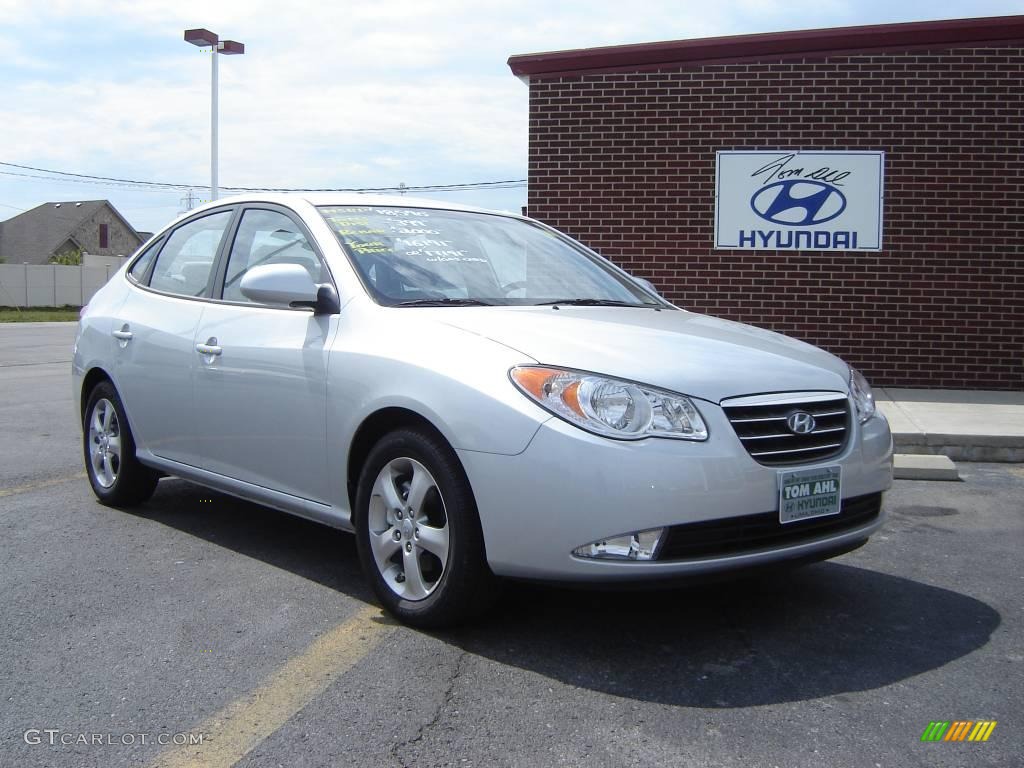 2009 Elantra SE Sedan - Quicksilver / Black photo #1