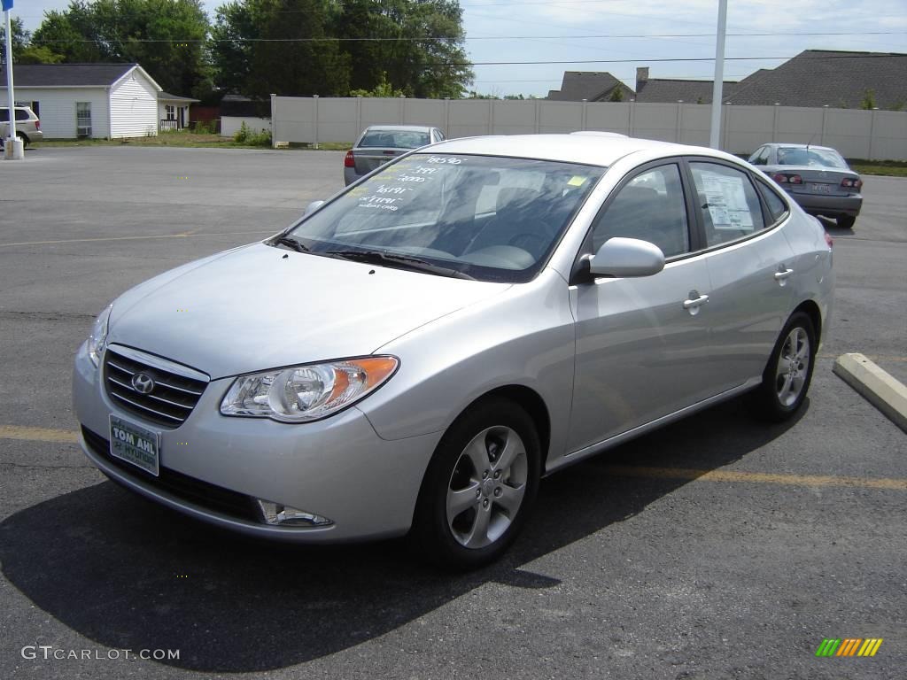2009 Elantra SE Sedan - Quicksilver / Black photo #3